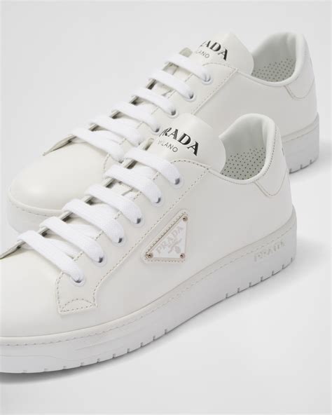 downtown brushed leather sneakers prada|White Downtown Patent Leather Sneakers .